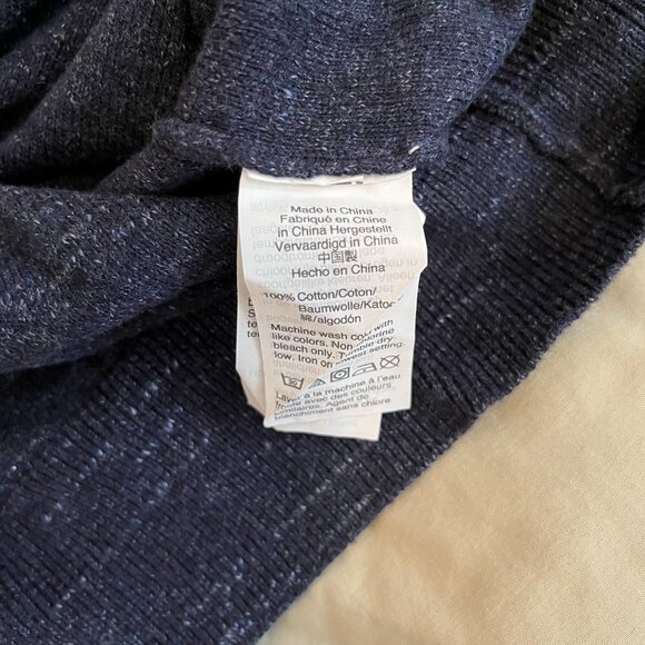 J Crew Navy Knit Sweater - Size Medium (Fits like a Small) - Picture 5 of 6